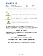 Preview for 7 page of SUEX XK 1 Instruction Manual And Warnings For Use