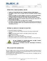 Preview for 32 page of SUEX XK 1 Instruction Manual And Warnings For Use