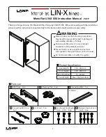 SUGATSUNE MonoFlat LIN-X hinge Instruction Manual предпросмотр