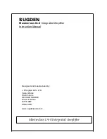 Sugden Masterclass IA-4 Instruction Manual preview