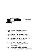 SUHNER ABRASIVE LWE 10 DH Operating Instructions Manual предпросмотр