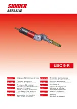 SUHNER ABRASIVE UBC 9-R Technical Document предпросмотр