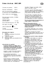 Preview for 10 page of SUHNER ABRASIVE UWC 20-R Operating Instructions Manual