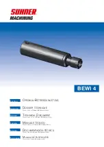 Предварительный просмотр 1 страницы SUHNER MACHINING BEWI 4 Technical Document