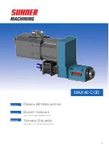 Предварительный просмотр 1 страницы SUHNER MACHINING MAX40 COD Technical Document