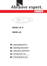 SUHNER Abrasive expert MINIfix 25 R Operating Instructions Manual предпросмотр