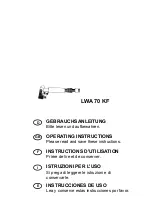 SUHNER LWA 70-KF Operating Instructions Manual предпросмотр