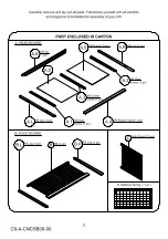 Предварительный просмотр 2 страницы Suitebebe Connelly Lifetime 27500 Assembly Instructions Manual