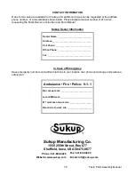 Preview for 70 page of Sukup Fastir Owner’S Instruction And Parts Manual