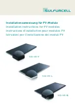 Preview for 1 page of Sulfurcell SCG-HV-F Series Installation Instructions Manual