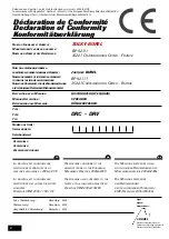 Preview for 4 page of Sulky Burel DRC 1050 Original Instructions Manual