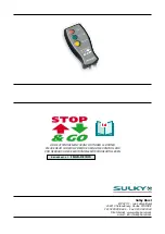 Preview for 1 page of Sulky Burel Stop & Go Safety Instructions