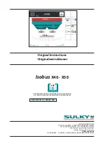 Sulky Isobus X Series Original Instructions Manual предпросмотр