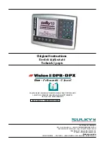 Sulky Vision II DPB Original Instructions Manual preview