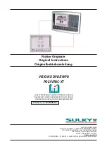 Предварительный просмотр 1 страницы Sulky VISION-X DPB Original Instructions Manual