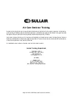 Предварительный просмотр 2 страницы Sullair 185 T3 Kubota User Manual