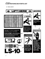 Предварительный просмотр 76 страницы Sullair LS-10 18KW 24KT Operators Manual And Parts Lists