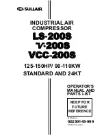 Предварительный просмотр 1 страницы Sullair LS-200S Operator'S Manual And Parts List