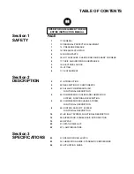 Preview for 3 page of Sullair LS20TS Operator'S Manual And Parts List