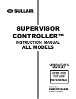 Sullair SUPERVISOR CONTROLLER Series Instruction Manual preview