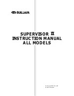 Sullair Supervisor II Instruction Manual preview