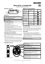 Предварительный просмотр 12 страницы Sulzer 00863184 Starting And Operating Instructions