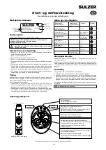 Preview for 15 page of Sulzer 00863184 Starting And Operating Instructions