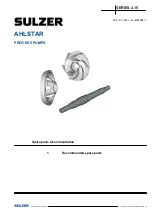 Preview for 120 page of Sulzer AHLSTAR 2.15 Series Installation,Operation And Maintenance Instruction