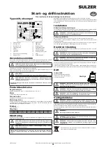 Preview for 14 page of Sulzer J 4 Starting And Operating Instructions