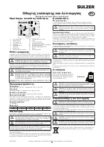 Preview for 16 page of Sulzer J 4 Starting And Operating Instructions