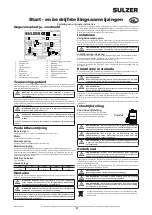 Preview for 17 page of Sulzer J 4 Starting And Operating Instructions