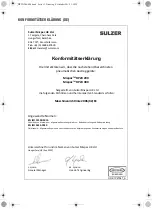 Preview for 72 page of Sulzer Mixpac DP2X 200 Instruction Handbook Manual