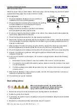 Preview for 17 page of Sulzer Muffin Monster Channel 40002 Series Installation And Operating Instructions Manual