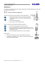 Preview for 19 page of Sulzer Muffin Monster Channel 40002 Series Installation And Operating Instructions Manual