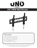 Preview for 1 page of sumar UNO UN-140W Manual