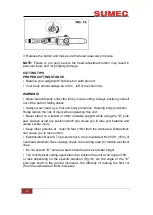 Предварительный просмотр 10 страницы Sumec 0533201479ZC Owner'S Manual