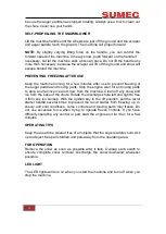 Предварительный просмотр 12 страницы Sumec 0533201847ZB Service Manual