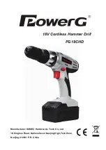 Preview for 1 page of Sumec PowerG PG18CHD Manual