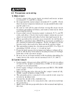 Preview for 13 page of Sumitomo CAI40C Operation Manual