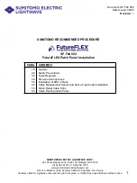 Sumitomo Electric Lightwave FutureFLEX Installation Manual preview