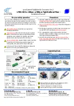 Preview for 1 page of Sumitomo Lynx-Custom Fit Splice-On Connector Installation Manual