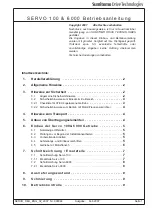 Preview for 2 page of Sumitomo SERVO 100 Operating Manual