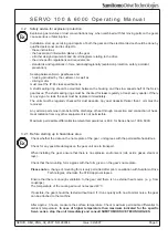 Preview for 14 page of Sumitomo SERVO 100 Operating Manual