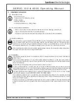 Preview for 16 page of Sumitomo SERVO 100 Operating Manual