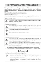 Preview for 2 page of Sumitomo T-400S Manual