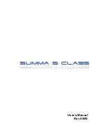 Summa S 75 User Manual preview