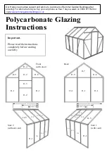 Предварительный просмотр 1 страницы Summer Garden Buildings Glazing Instructions