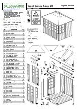 Summer Garden Buildings Hipped Summerhouse 270 Assembly Instructions Manual preview