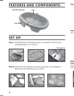 Предварительный просмотр 2 страницы Summer BABY BATH 08134 Instruction Manual