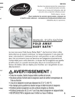 Предварительный просмотр 5 страницы Summer BABY BATH 08134 Instruction Manual